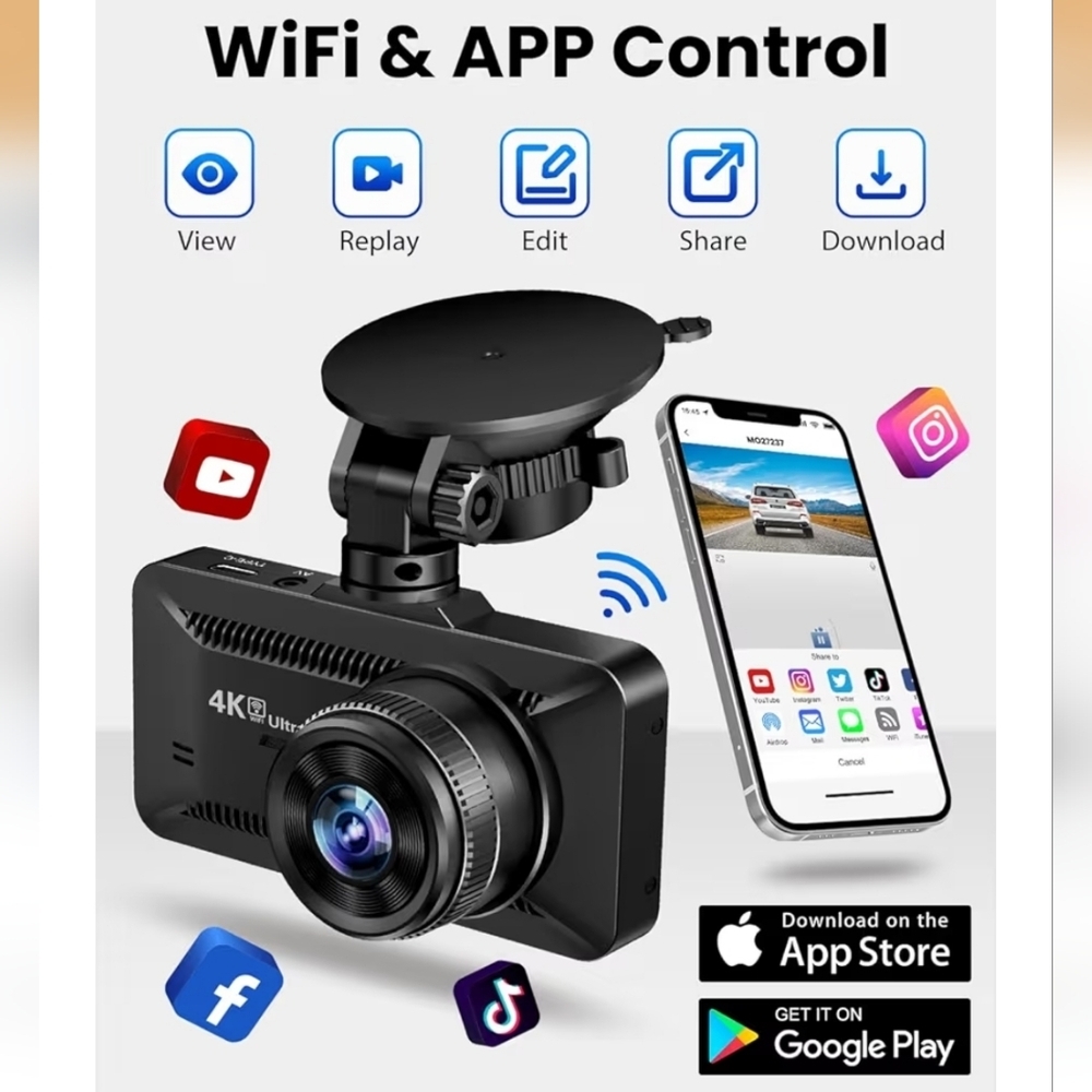 4K Dash Cam Front And Rear - Picture 3 of 9